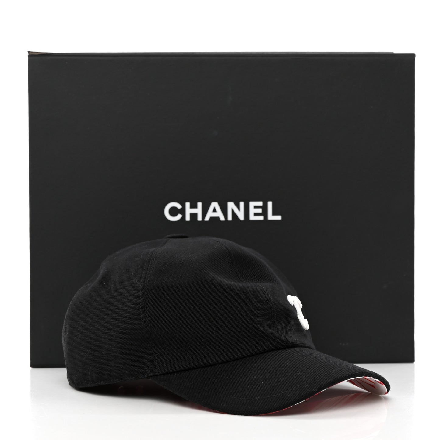 Cotton Beaded CC Cap Hat Black