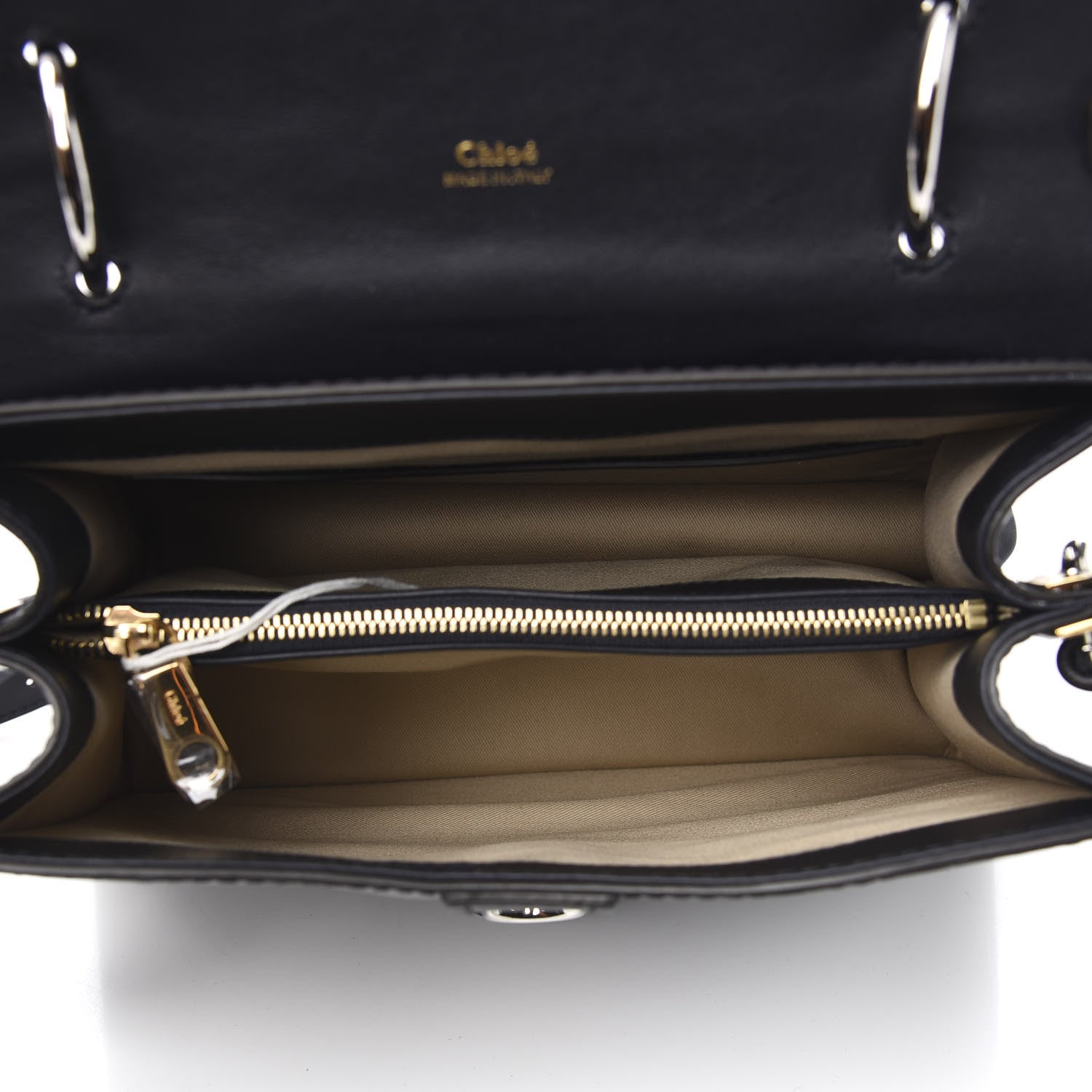 Chloe Calfskin Crocodile Embossed Medium Aby Day Shoulder Bag Full Blue 4 of 8