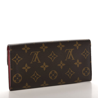 Louis Vuitton Monogram Emilie Wallet Red 3 of 9