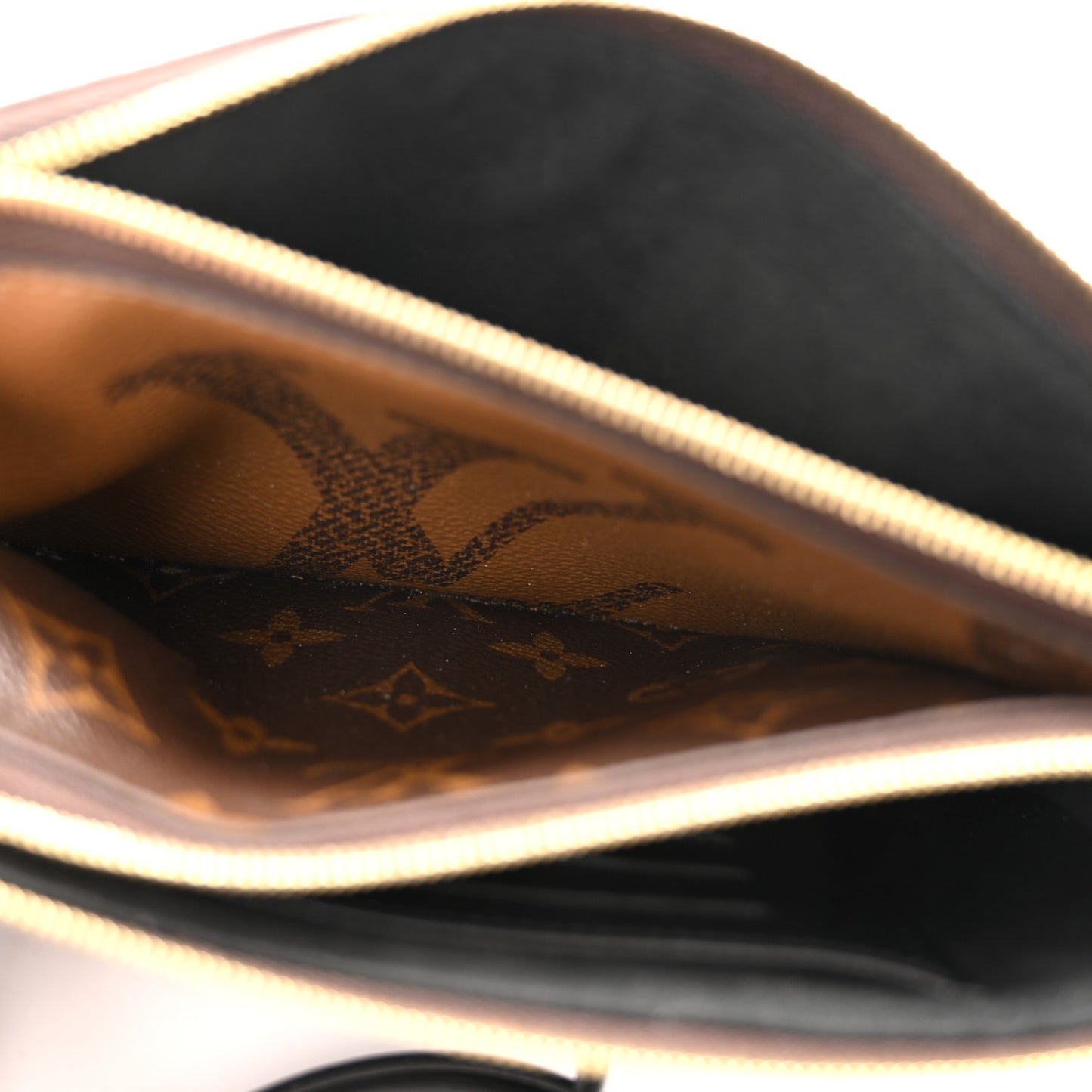 Reverse Monogram Giant Double Zip Pochette