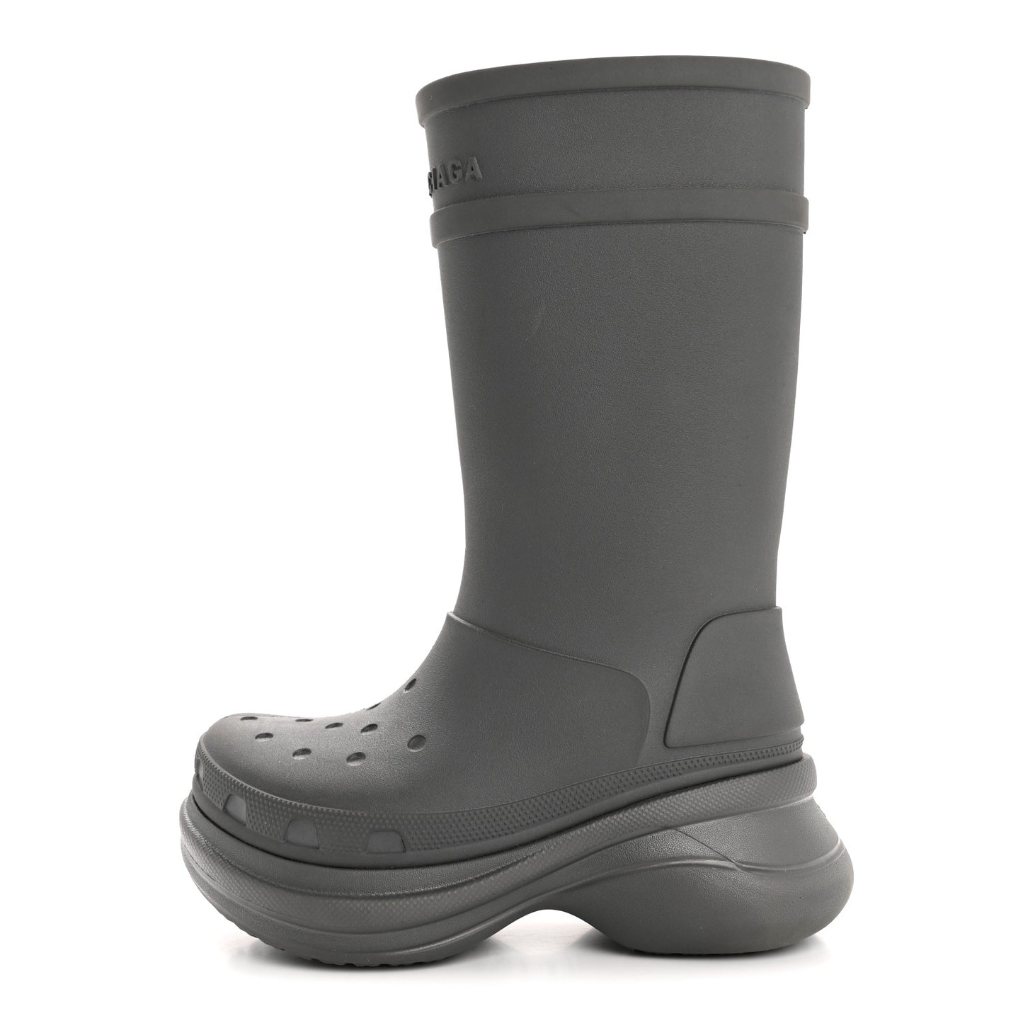 X CROCS Rubber Womens Rain Boots 37 Grafite