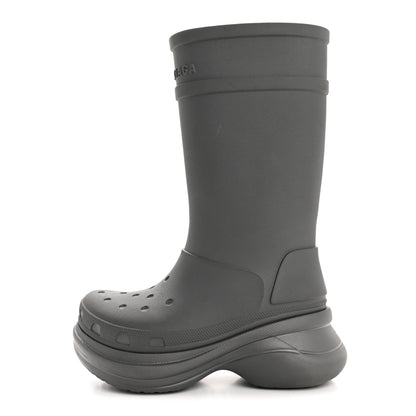 Balenciaga X CROCS Rubber Womens Rain Boots 37 Grafite 1 of 9