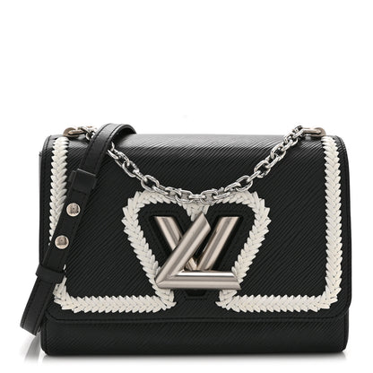 Louis Vuitton Epi Whipstitch Heart Twist Shoulder Bag MM Black 1 of 10