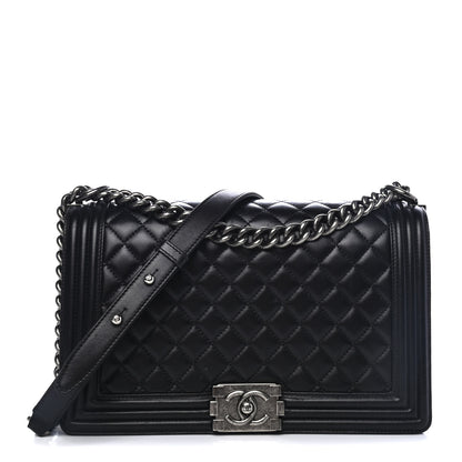 Chanel Lambskin Quilted New Medium Boy Flap Black 1 of 6