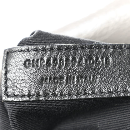Saint Laurent Crinkled Calfskin Matelasse Monogram Medium Niki Chain Satchel Fog 7 of 10