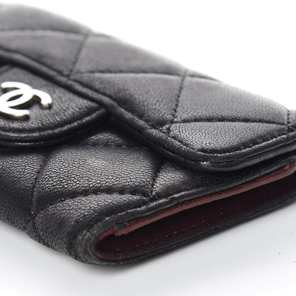 Chanel Lambskin Quilted 6 Key Holder Black 12 of 18