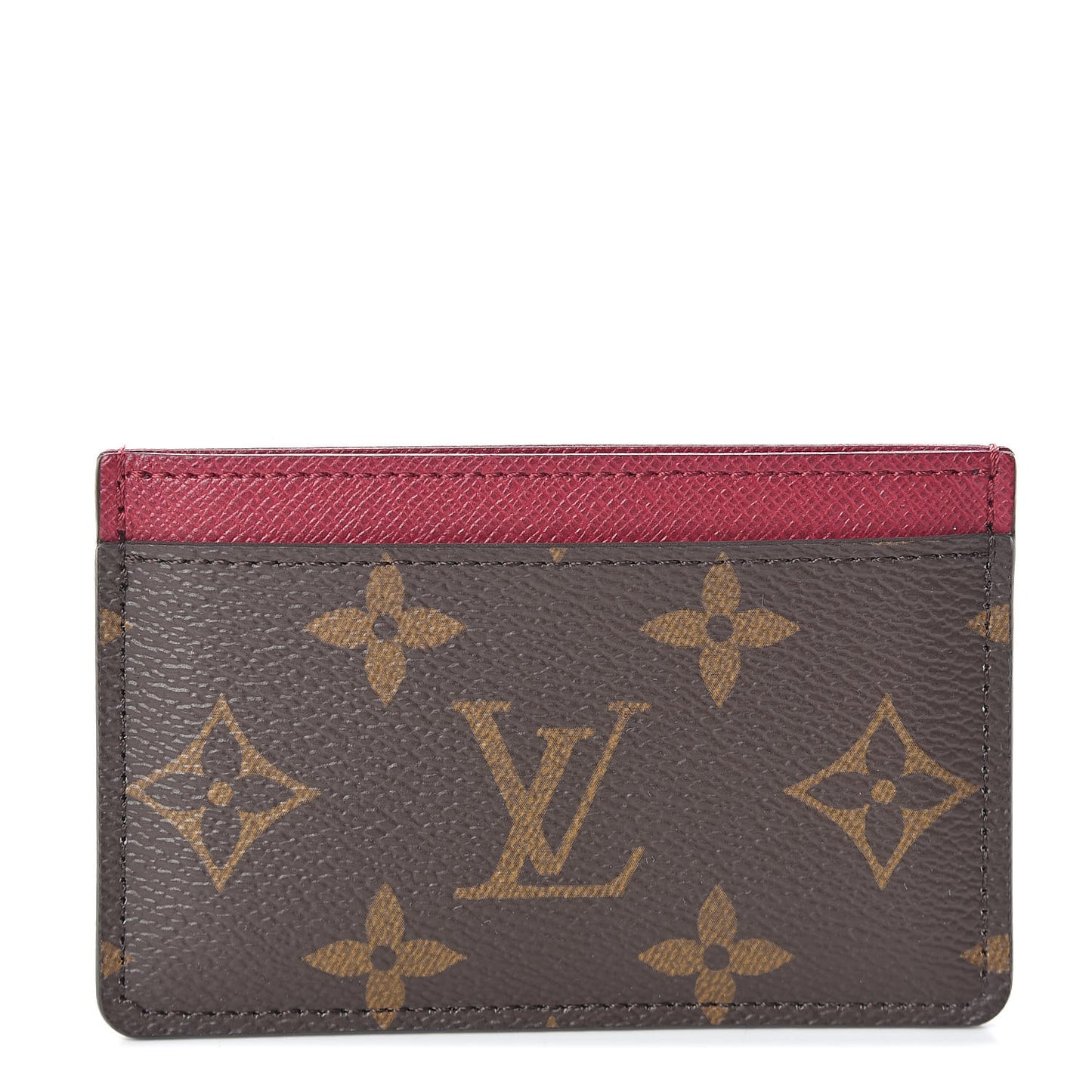 Monogram Card Holder Fuchsia