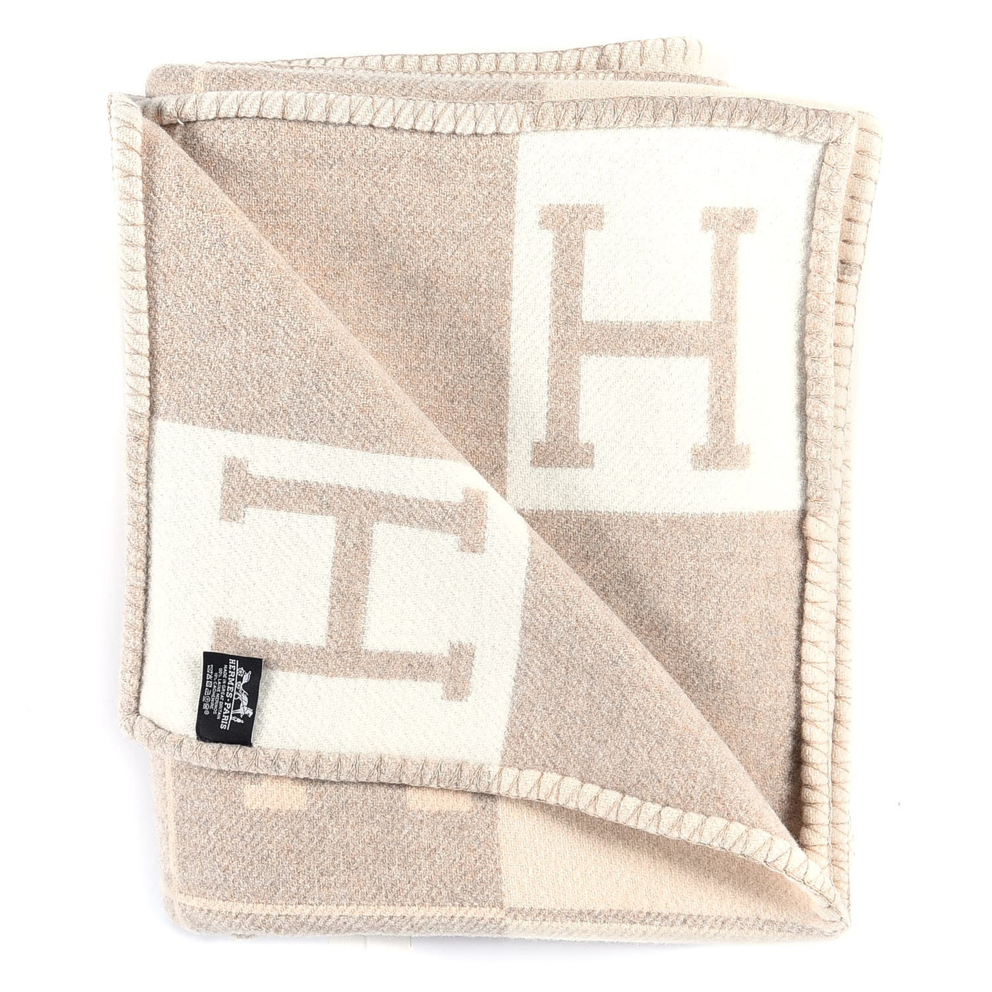 Wool Cashmere Avalon III Blanket Coco Camomille