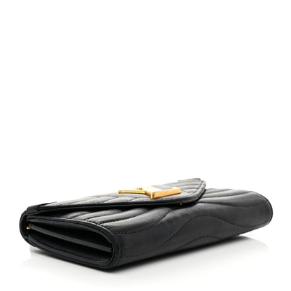 Louis Vuitton Calfskin New Wave Long Wallet Black 4 of 10