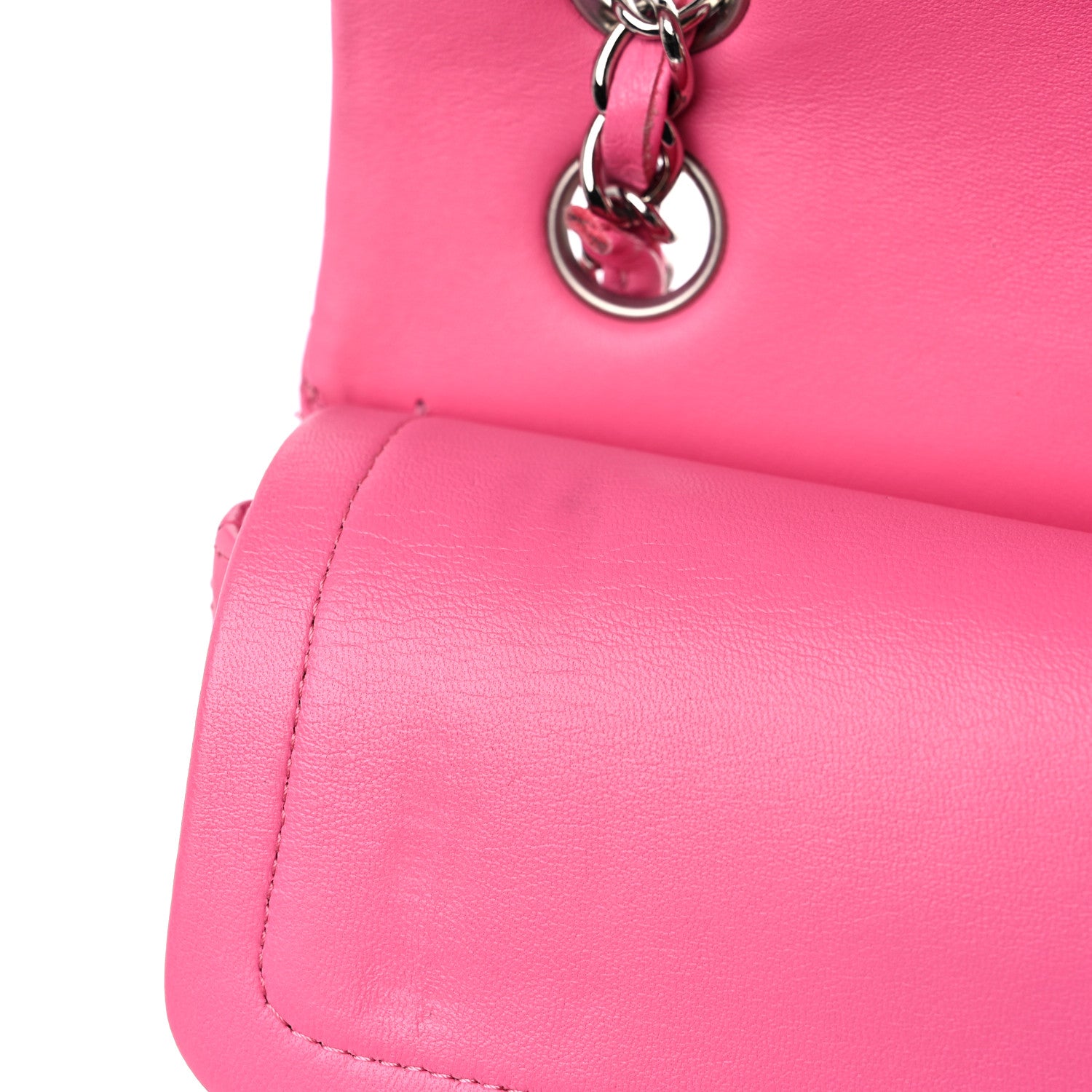 Chanel Lambskin Quilted Small Double Flap Pink 13 of 16