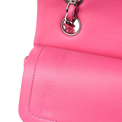 Chanel Lambskin Quilted Small Double Flap Pink 13 of 16