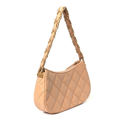 Chanel Aged Calfskin Quilted Small Chanel 19 Hobo  Beige 3 of 10