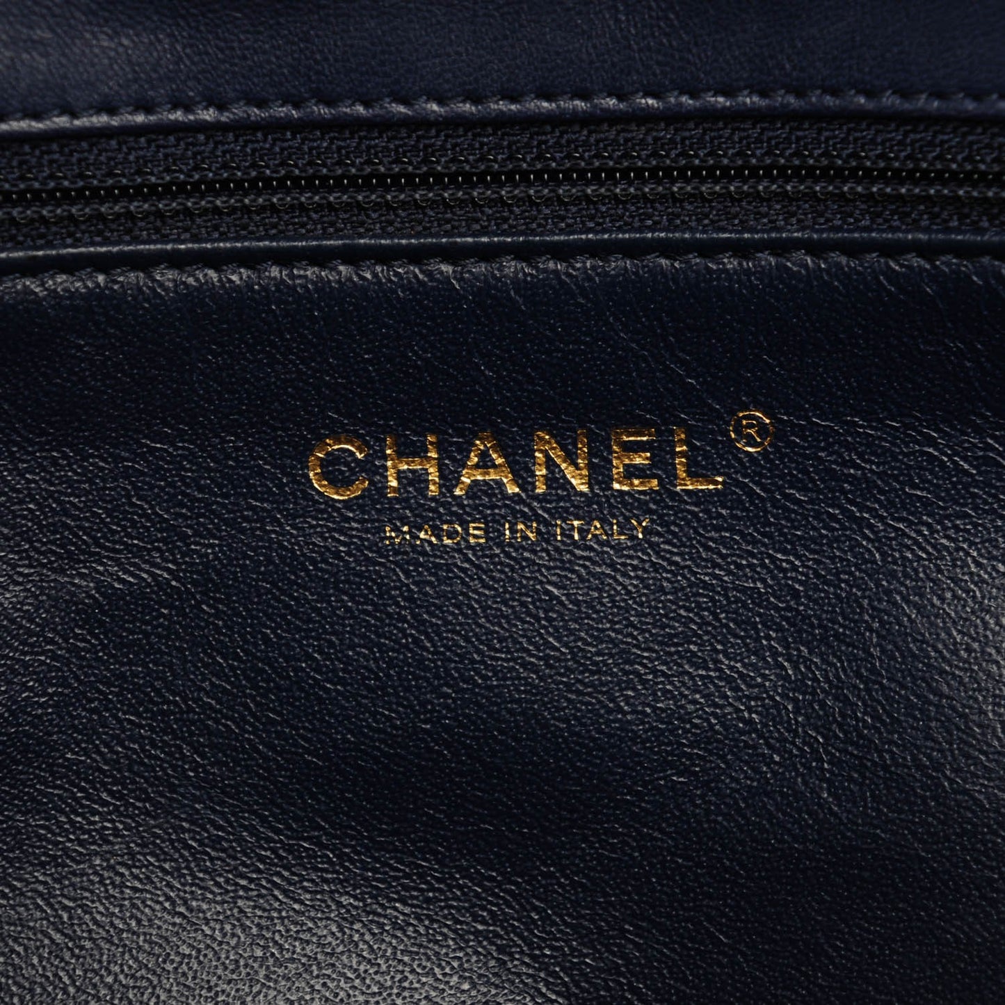 Lambskin Misia Camera Case Flap Navy Blue