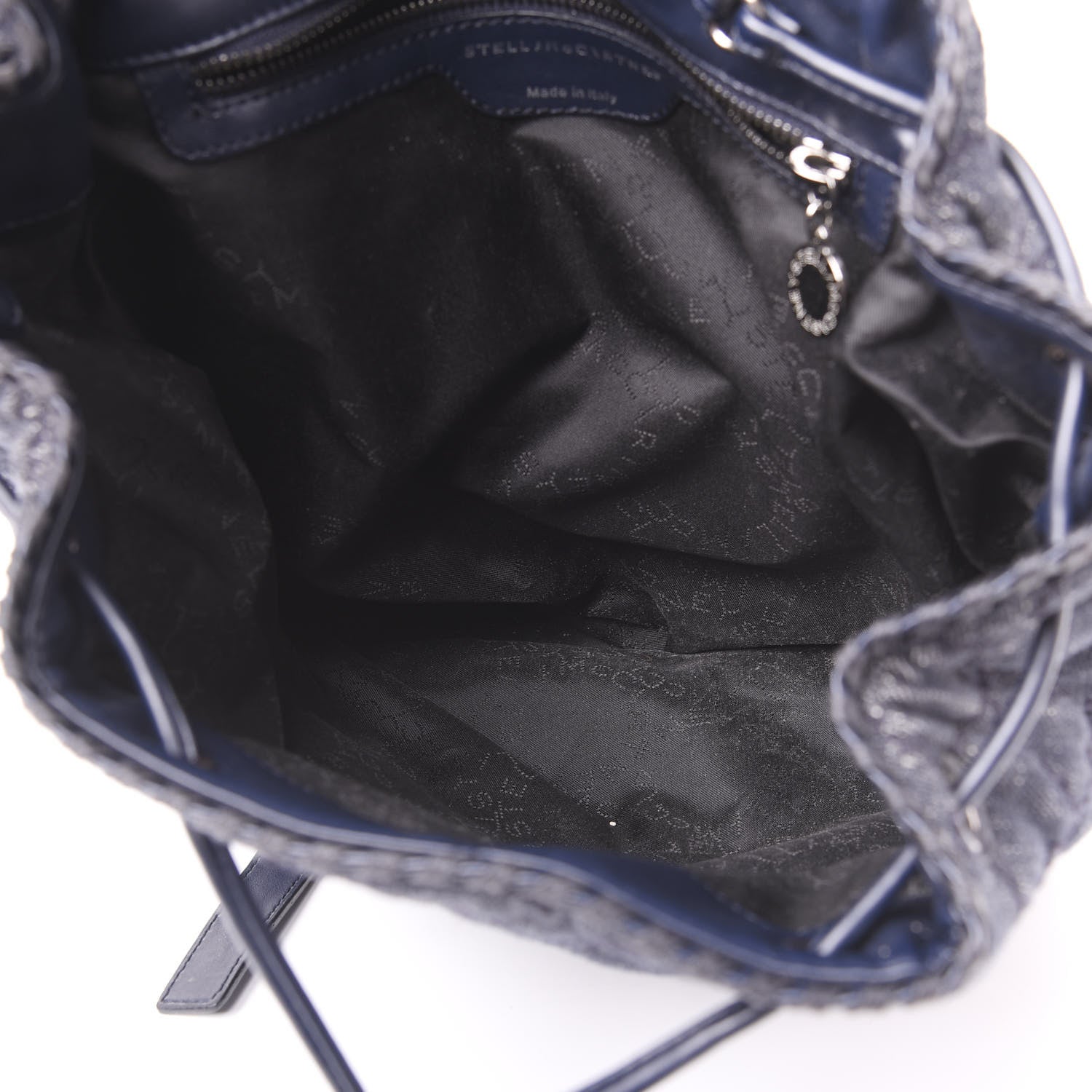 Stella McCartney Denim Quilted Falabella Backpack Blue 4 of 9