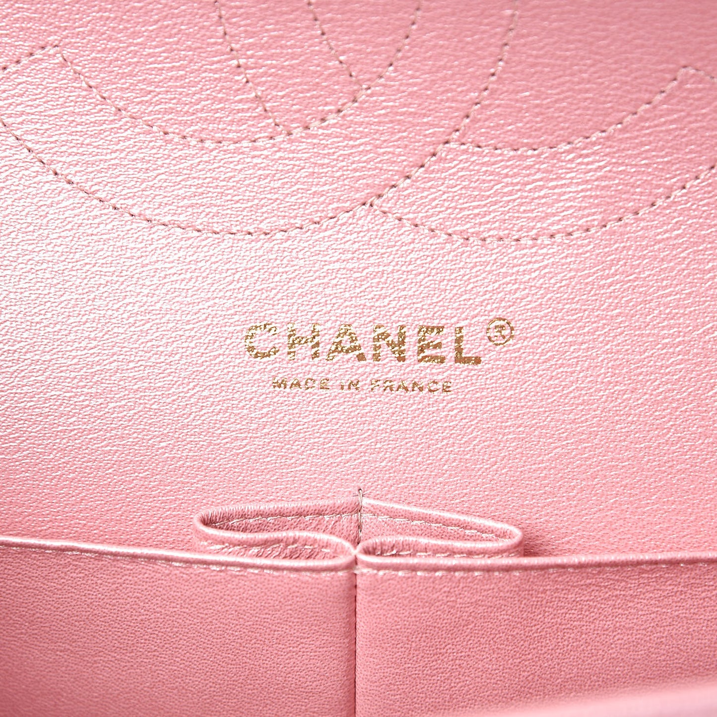 Iridescent Caviar Quilted Jumbo Double Flap Rose Pink