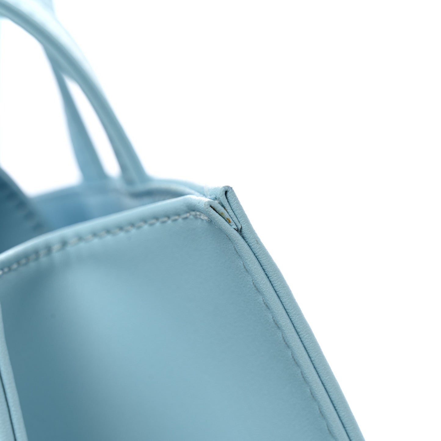 Vegan Leather Medium Shopping Bag Pool Blue