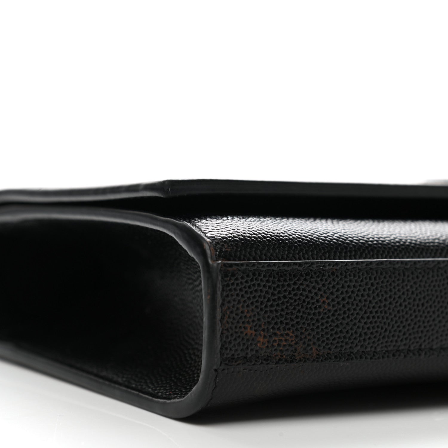 Saint Laurent Grain De Poudre Monogram Cassandre Clutch Black 8 of 11