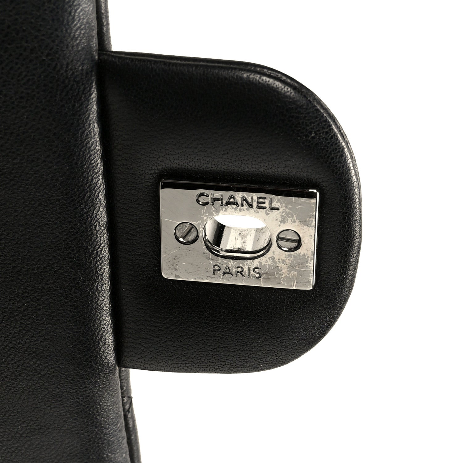Chanel Lambskin Quilted Clutch With Chain Flap Black 6 of 12