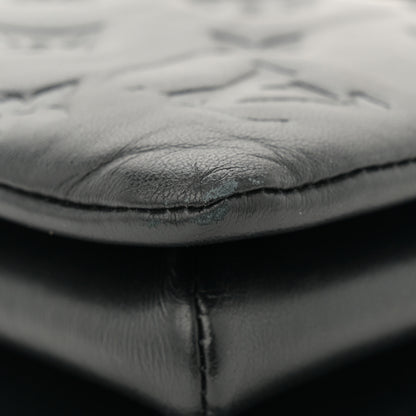 Louis Vuitton Lambskin Embossed Monogram Coussin BB Black 11 of 11