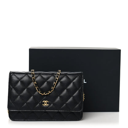 Chanel Caviar Quilted Wallet on Chain WOC Black 12 of 12