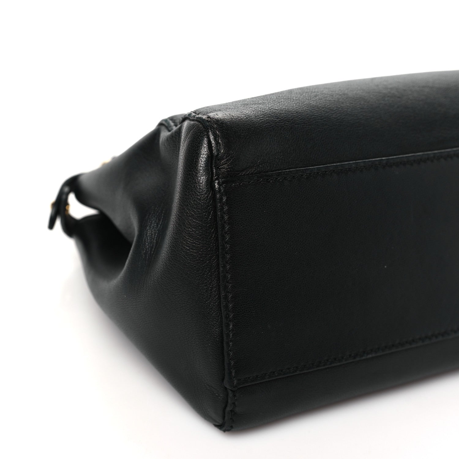 Fendi Nappa Mini Peekaboo Iconic Satchel Black 10 of 12