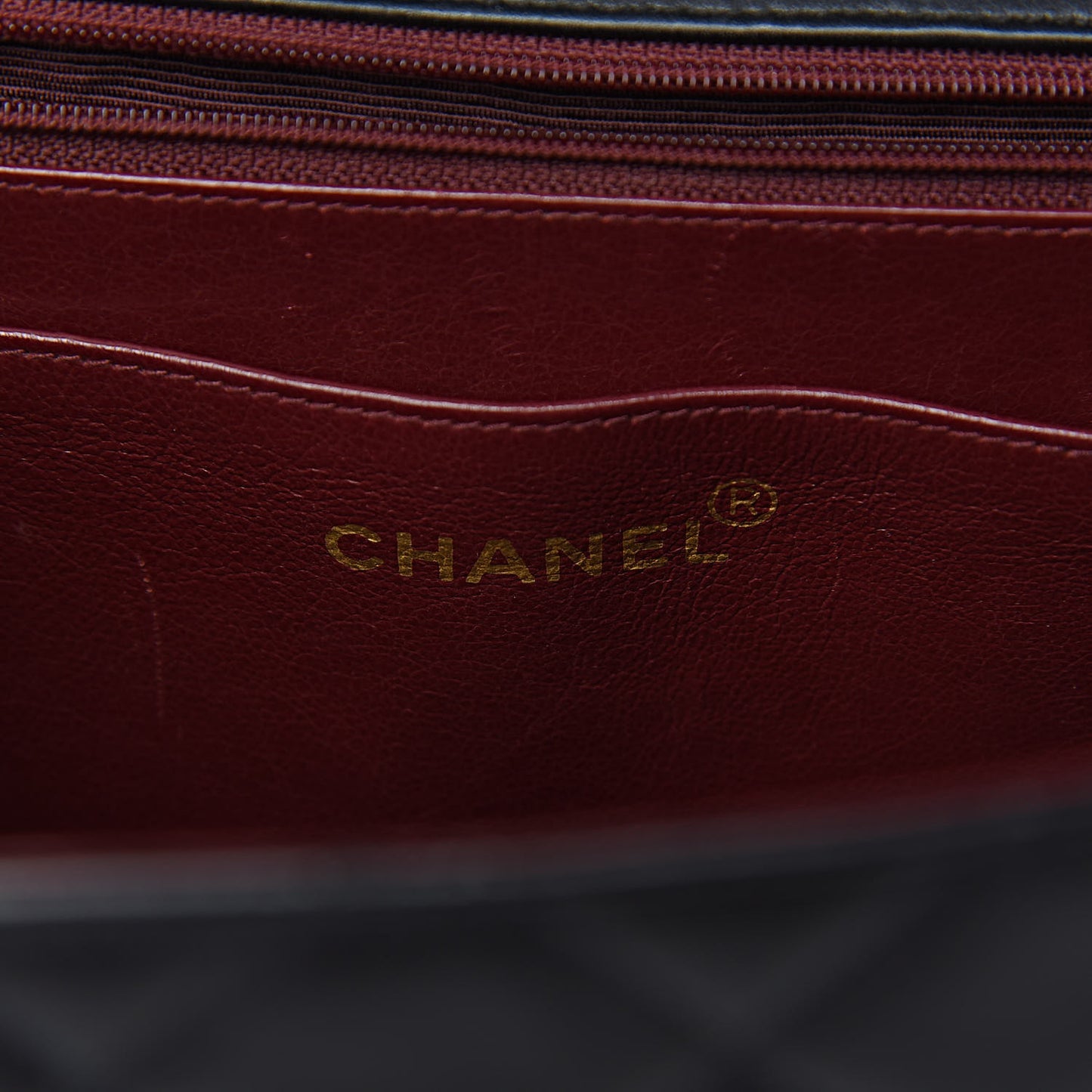 Lambskin Quilted XL Jumbo Single Flap Black