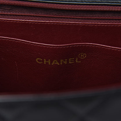 Chanel Lambskin Quilted XL Jumbo Single Flap Black 6 of 17