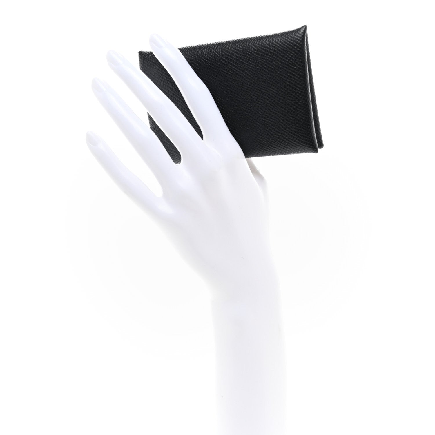 Hermes Epsom Calvi Card Case Black 2 of 8