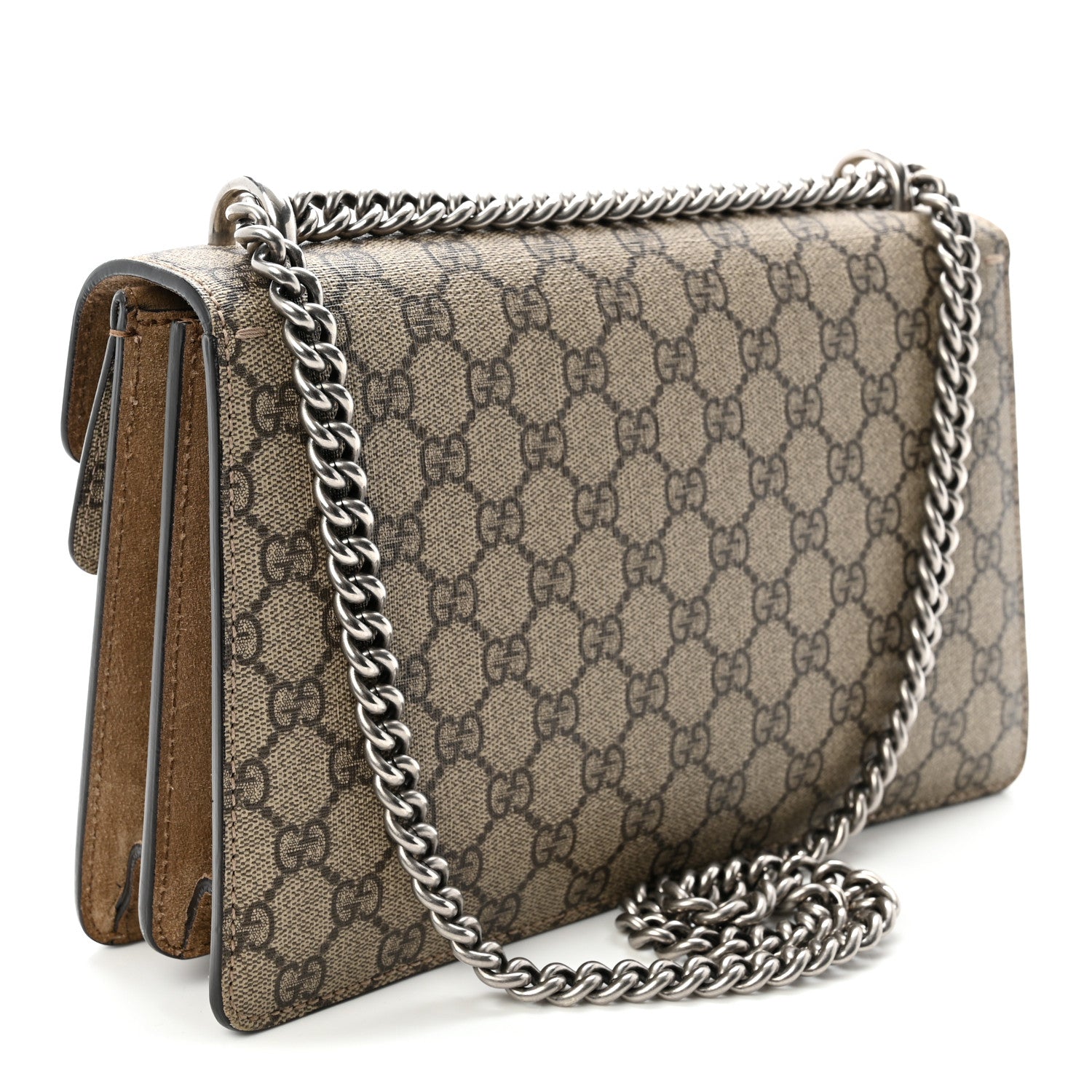 Gucci GG Supreme Monogram Small Dionysus Shoulder Bag Taupe 3 of 13