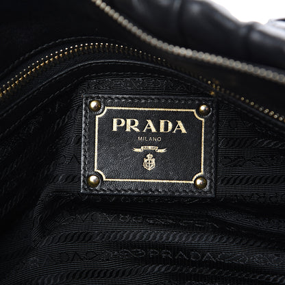 Prada Nappa Gaufre Shopping Satchel Black 5 of 13