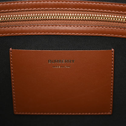 Burberry E-Canvas Check Medium Soft TB Tote Dark Birch Brown 5 of 8