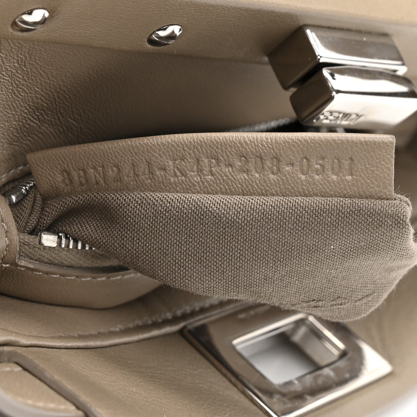 Nappa Mini Peekaboo Iconic Satchel Tortora