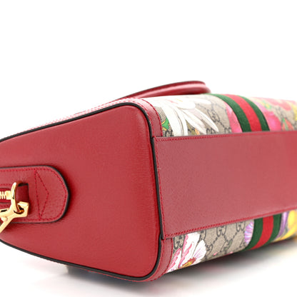 Gucci GG Supreme Monogram Flora Web Medium Ophidia Boston Red 9 of 11