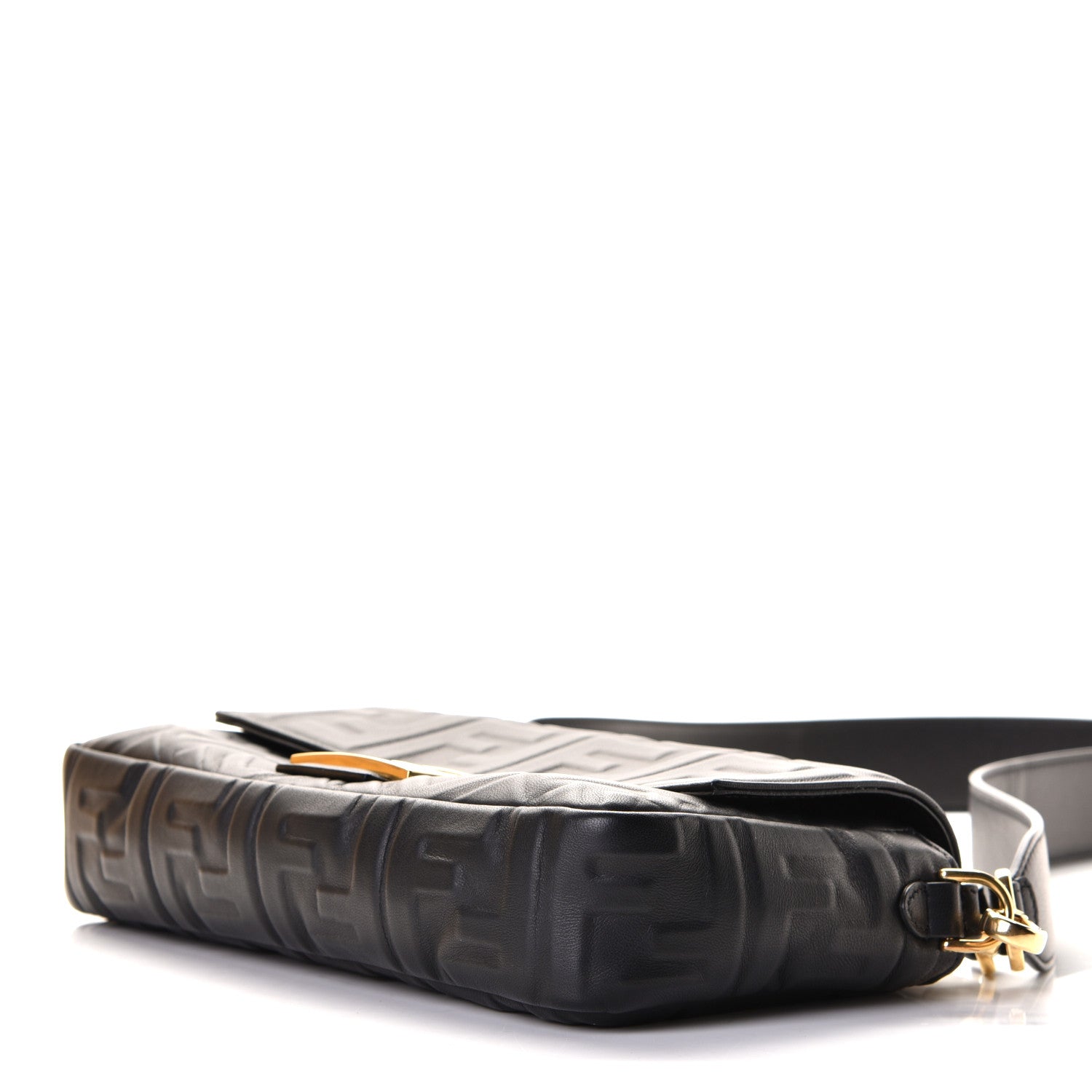 Fendi Nappa FF 1974 Embossed Baguette Black 5 of 8