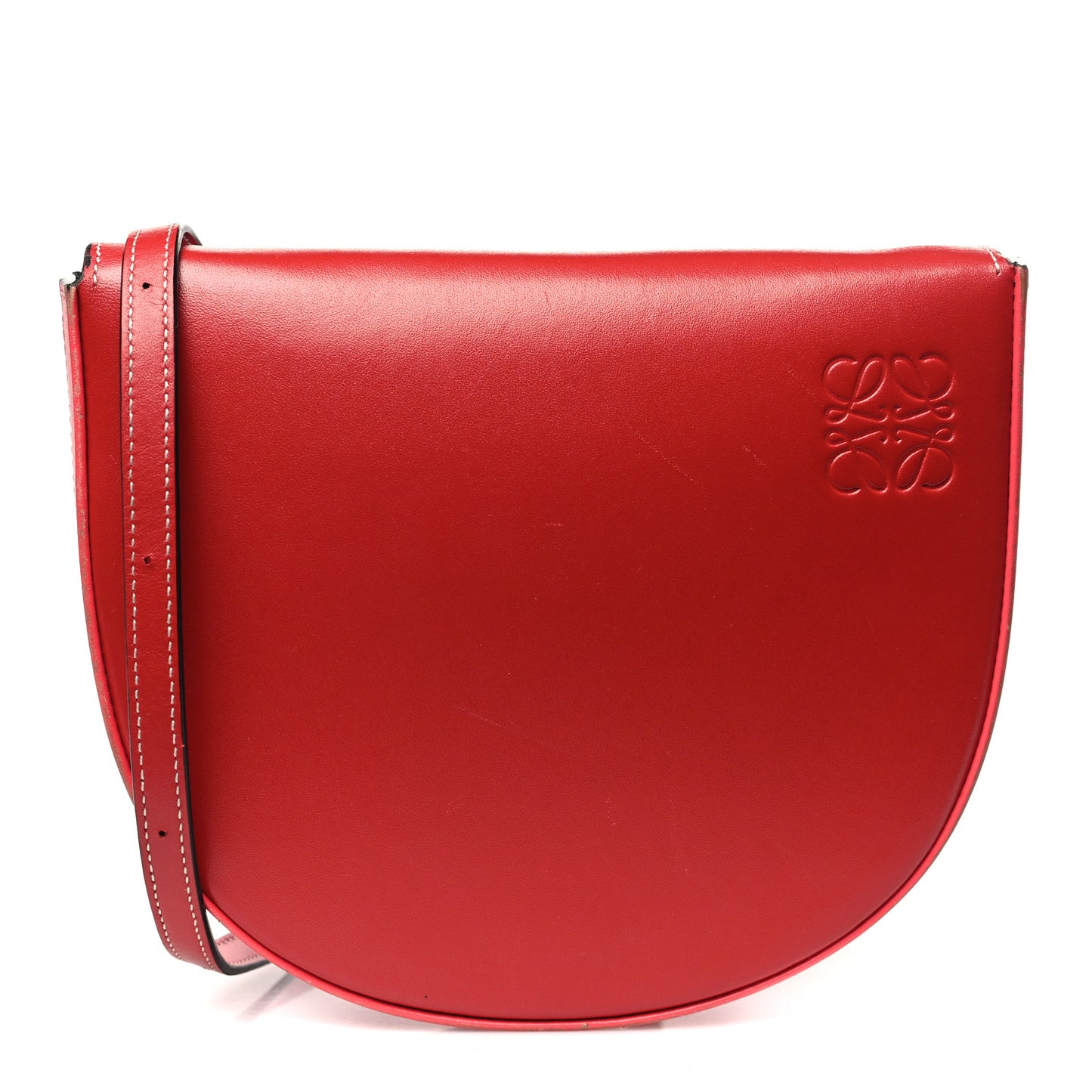 Soft Calfskin Heel Bag Pomodoro Poppy Pink
