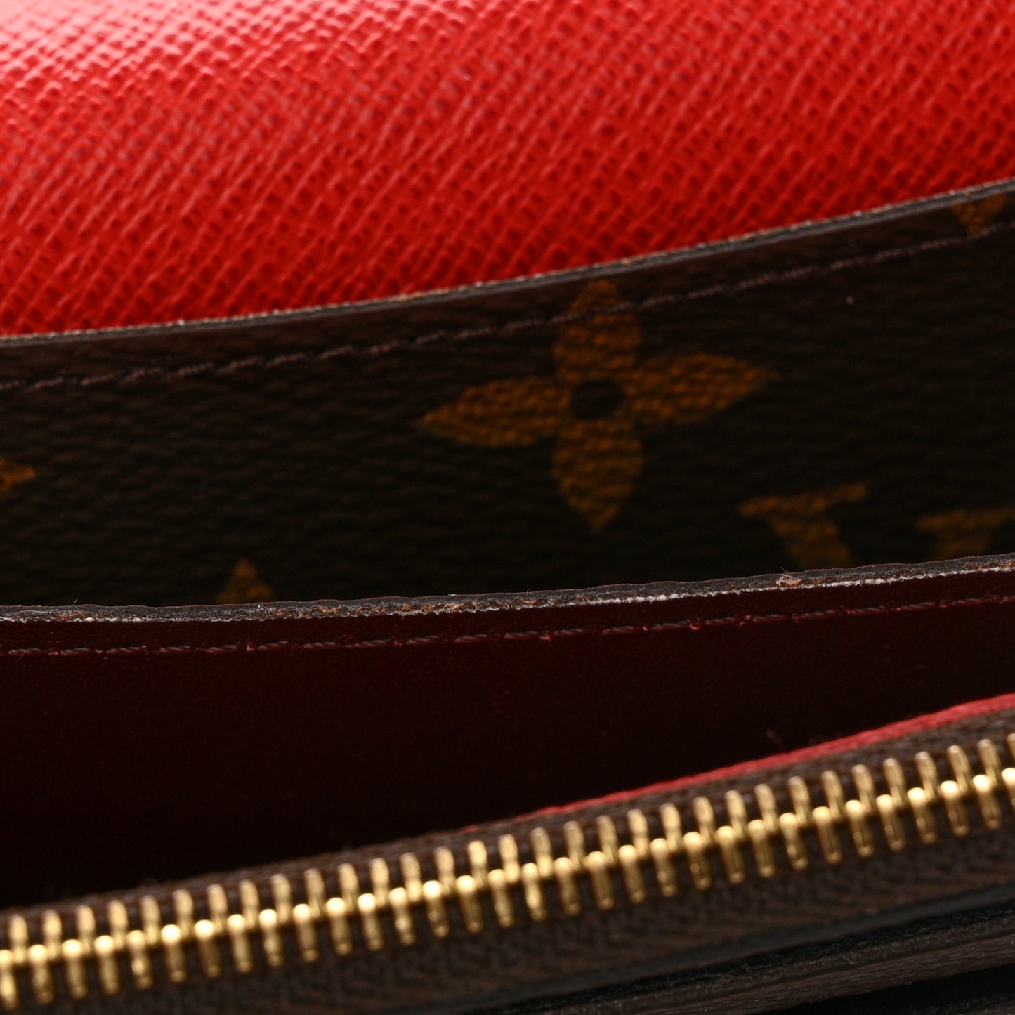 Monogram Bloom Flower Emilie Wallet Coquelicot