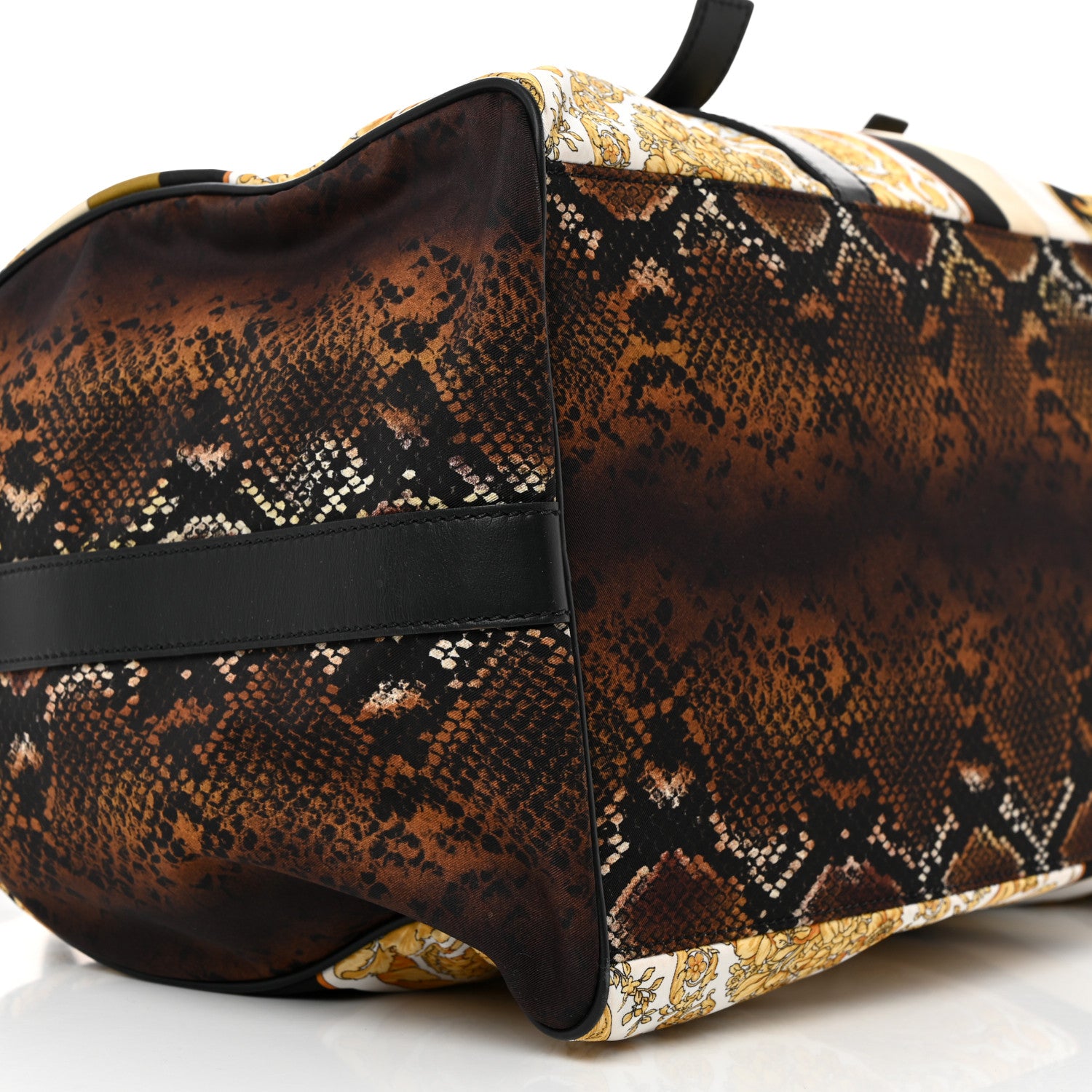 Versace Nylon Baroque Print Duffle Bag Multicolor 7 of 13