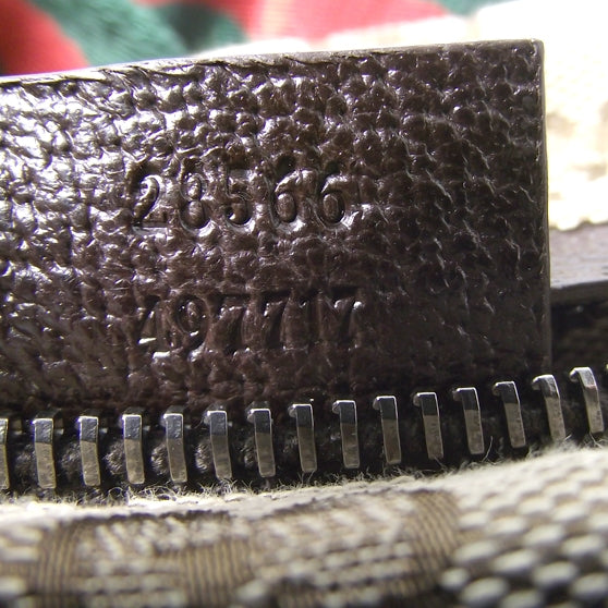 Gucci GG Monogram Web Double Pocket Belt Bag Ebony 9 of 9