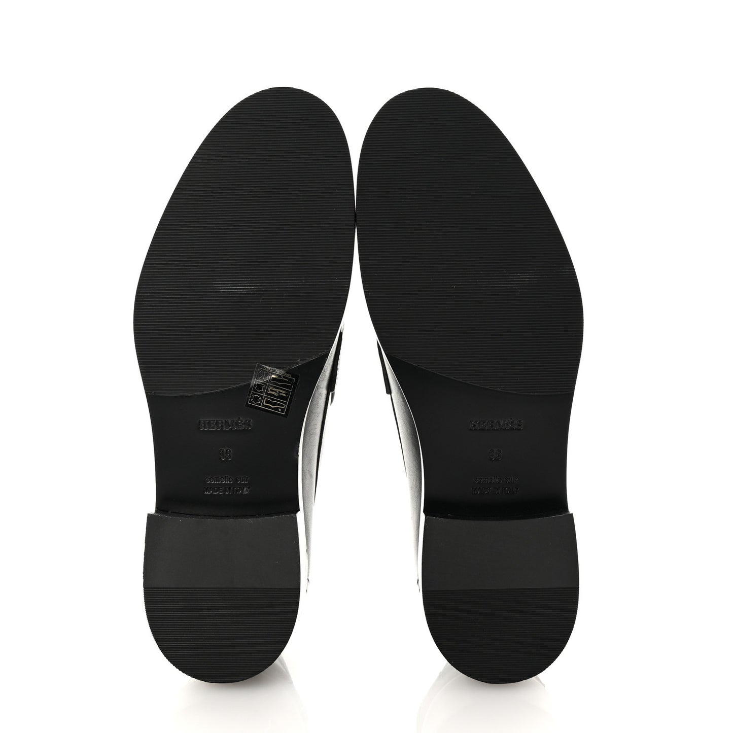 Calfskin Womens Hot Loafer 38 Black