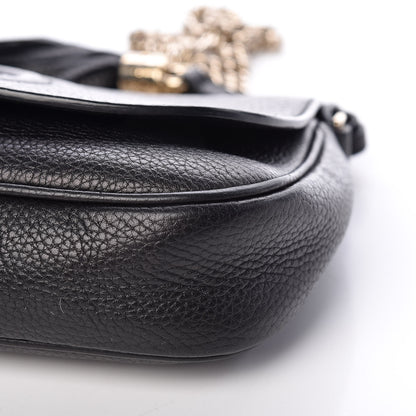 Gucci Pebbled Calfskin Medium Soho Flap Crossbody Black 9 of 10