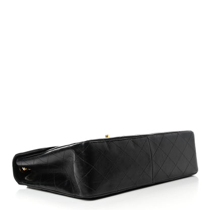 Chanel Lambskin Quilted Jumbo Single Flap Black 3 of 5