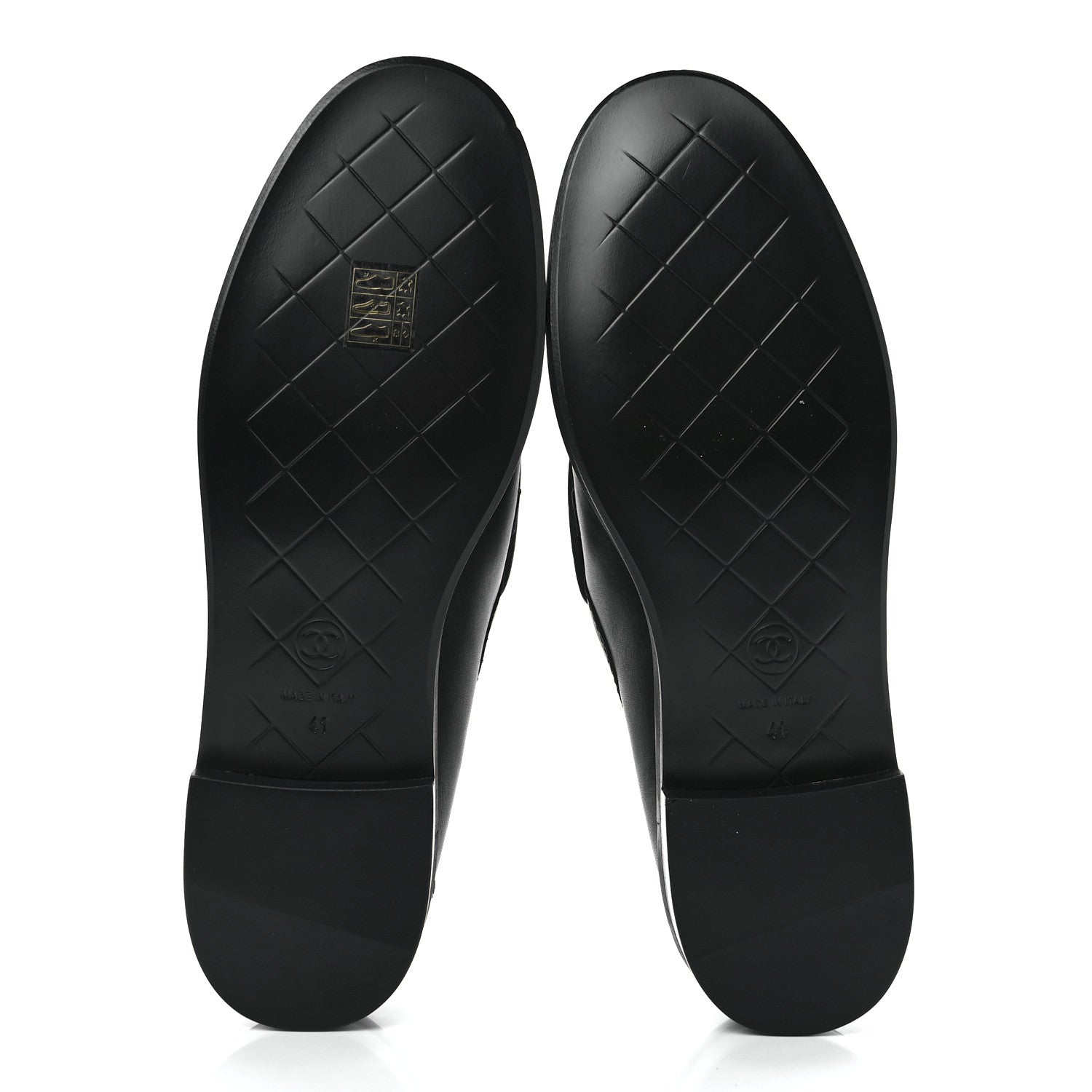 Chanel Lambskin Quilted CC Turnlock Loafers 41 Black 5 of 10