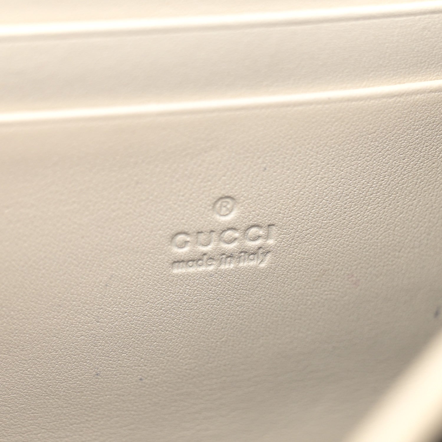 Gucci Calfskin Matelasse GG Marmont Chain Wallet Mystic White 7 of 17