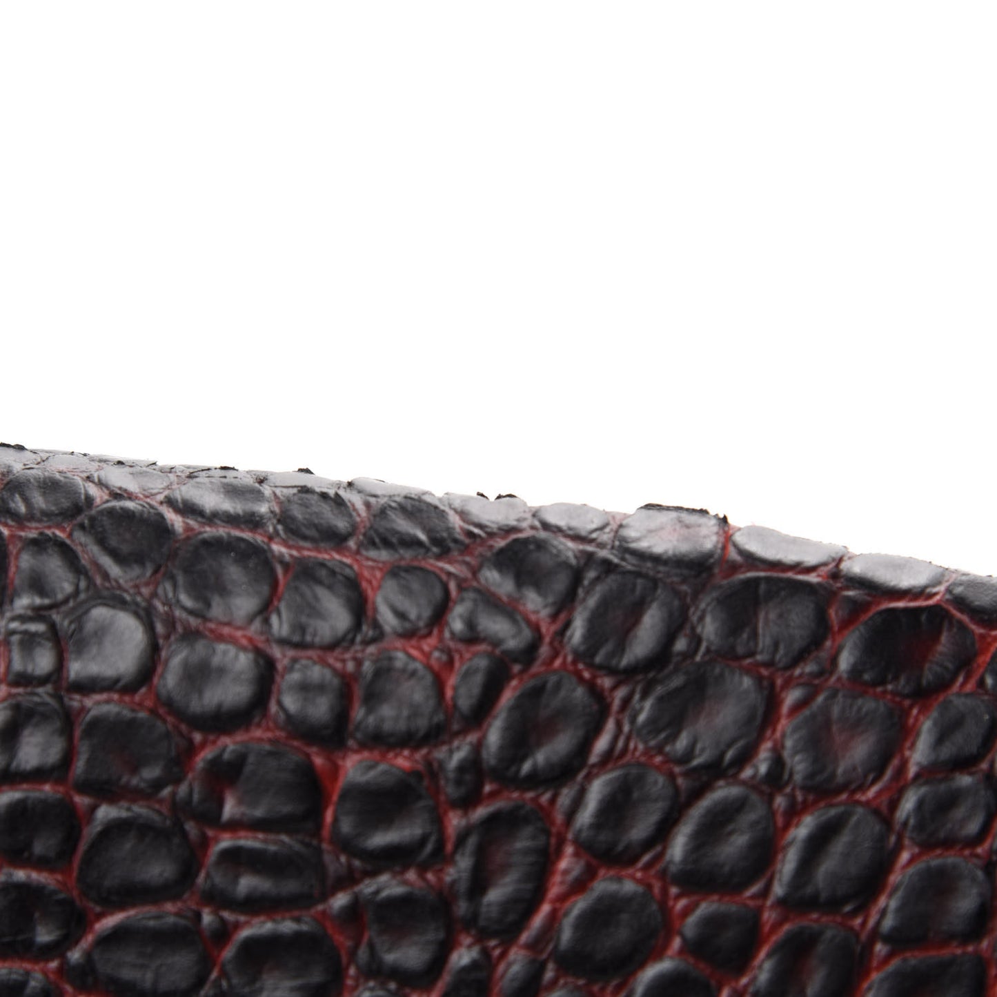 3.1 Calf Hair Calfskin Crocodile Embossed Medium Pashli Satchel Antique Red Black