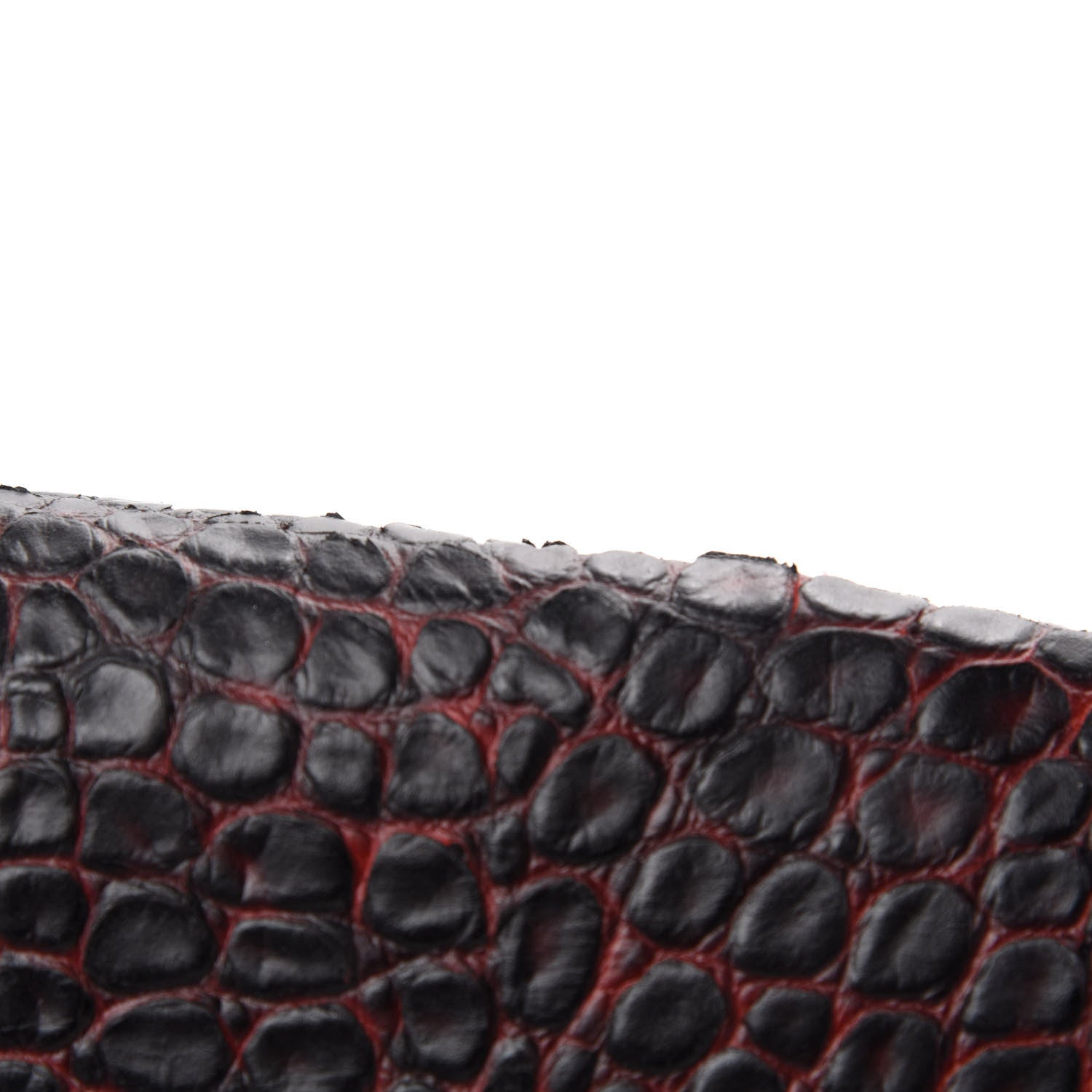 3.1 Phillip Lim 3.1 Calf Hair Calfskin Crocodile Embossed Medium Pashli Satchel Antique Red Black 8 of 12