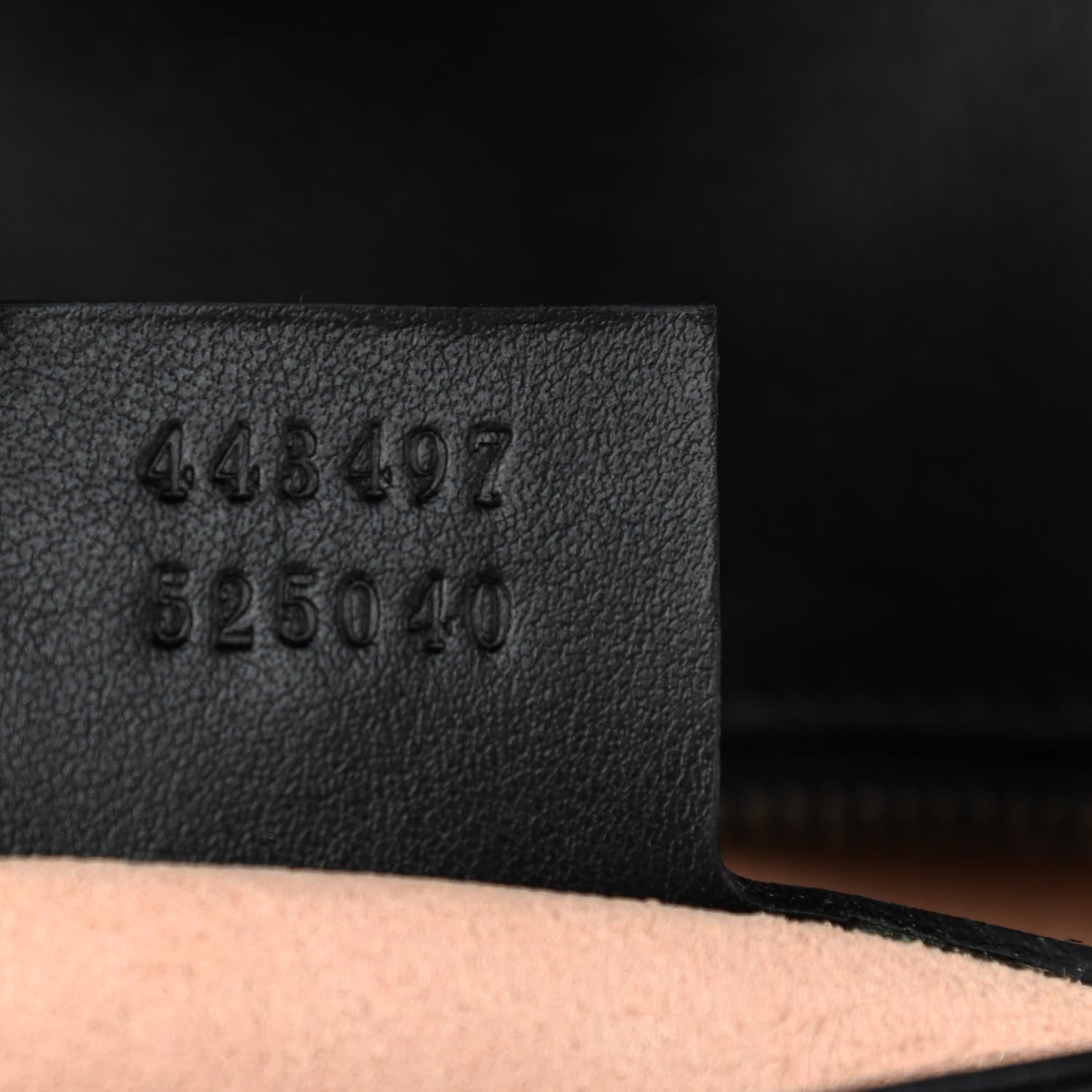 Gucci Calfskin Matelasse Small GG Marmont Shoulder Bag Black 6 of 7