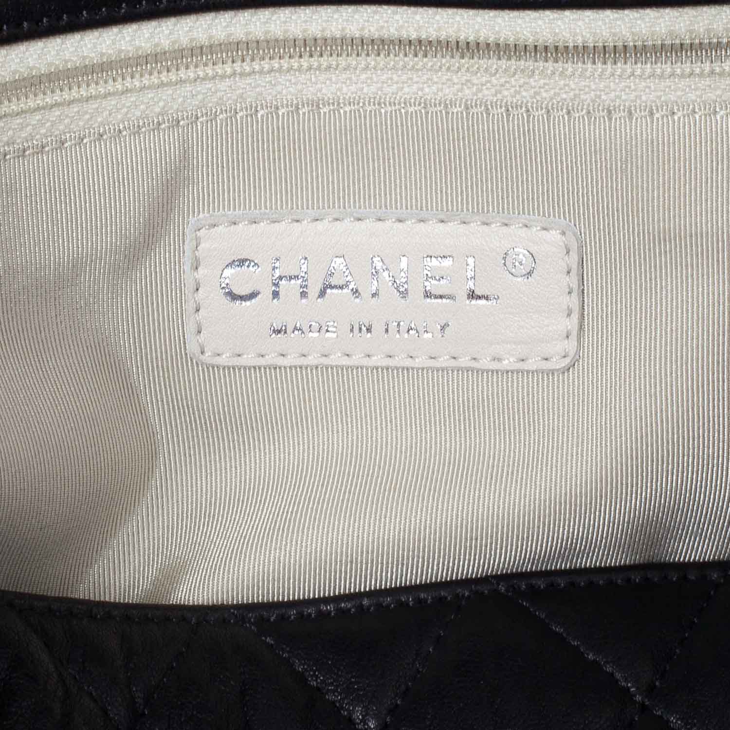 Chanel Washed Lambskin Chain Around Maxi Flap Bag Black 7 of 10