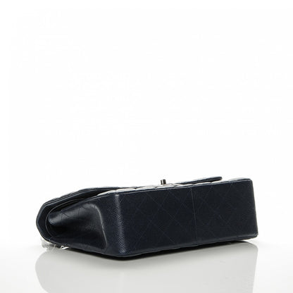 Chanel Caviar Quilted Jumbo Double Flap Navy Blue 4 of 7