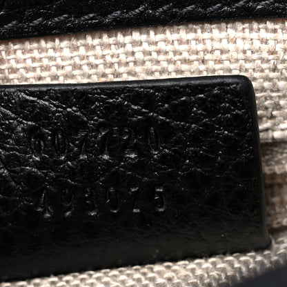 Gucci Dollar Calfskin Interlocking G Crossbody Bag Black 7 of 10