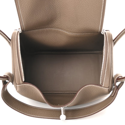 Hermes Taurillon Clemence Lindy 26 Etoupe 5 of 8